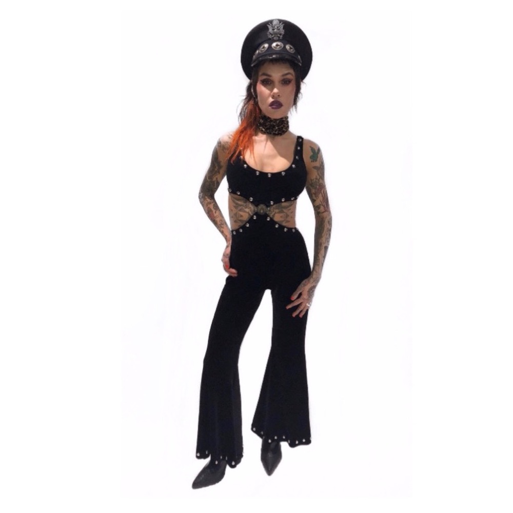 Black Velvet Jumpsuit